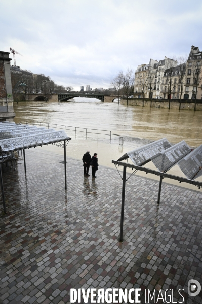 La Seine en crue.