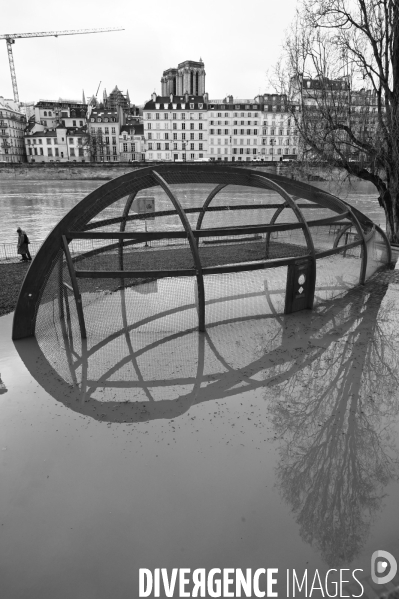 La Seine en crue.