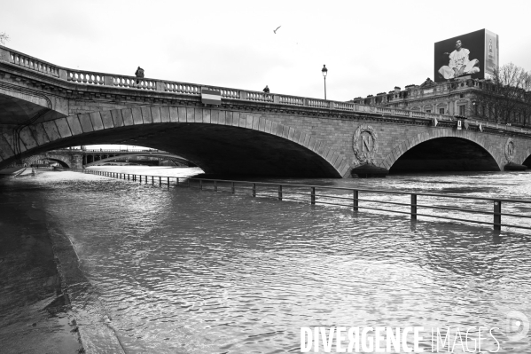 La Seine en crue.