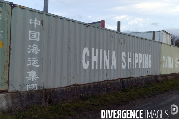 Illustration containers chinois