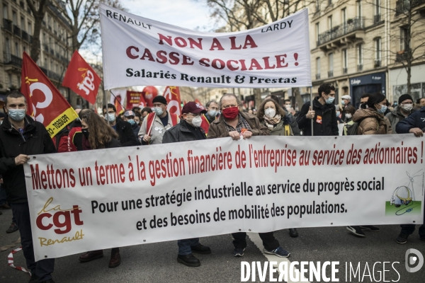 Manifestation unitaire interprofessionnelle pour défendre l emploi