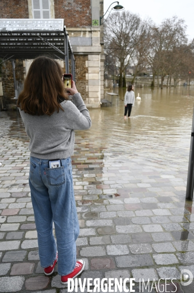 La Seine en crue.