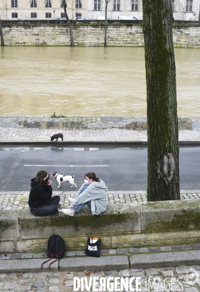 La Seine en crue.