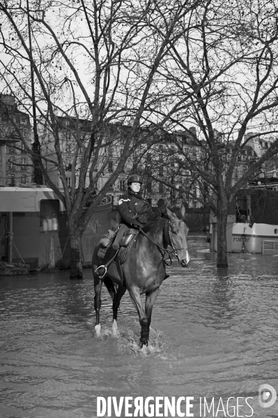 La Seine en crue.