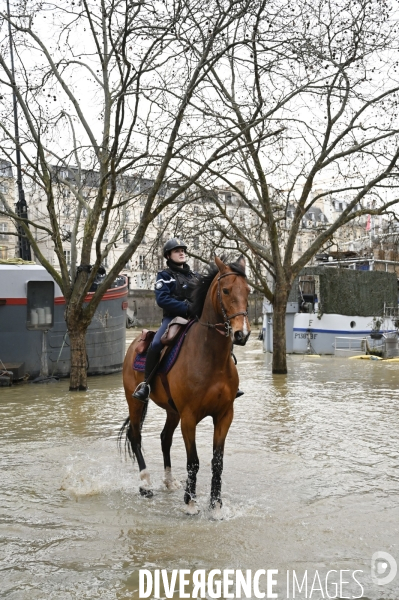 La Seine en crue.