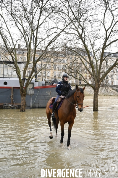 La Seine en crue.