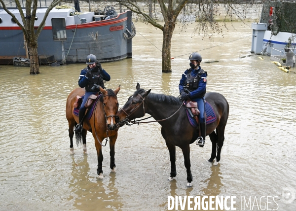 La Seine en crue.