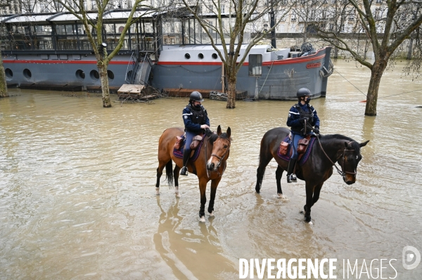 La Seine en crue.