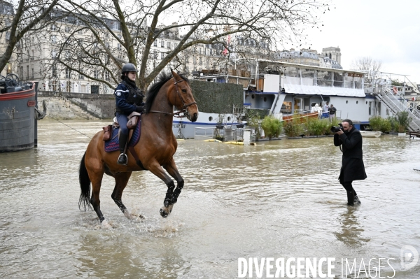 La Seine en crue.