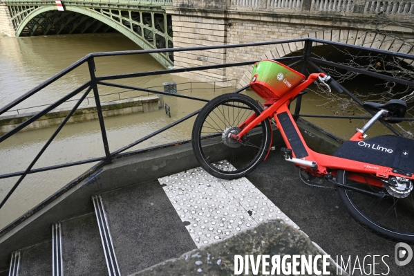 La Seine en crue.