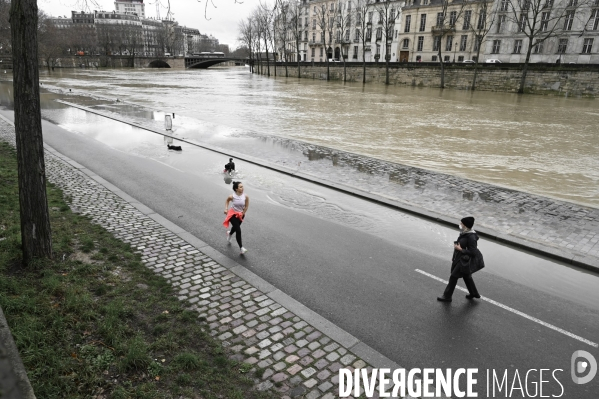 La Seine en crue.