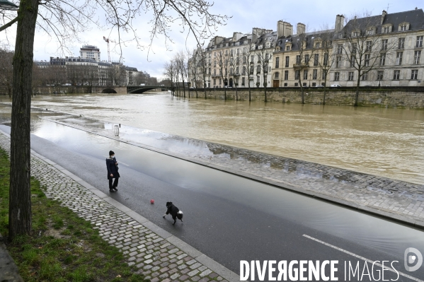 La Seine en crue.