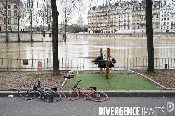 La Seine en crue.