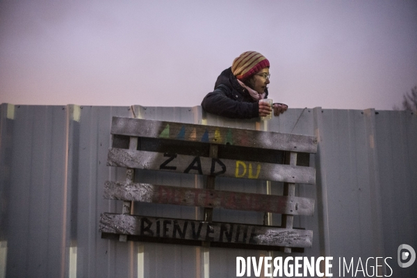 Occupation de la zad de gonesse, contre la betonnisation des terres agricoles.