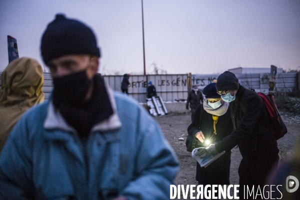 Occupation de la zad de gonesse, contre la betonnisation des terres agricoles.