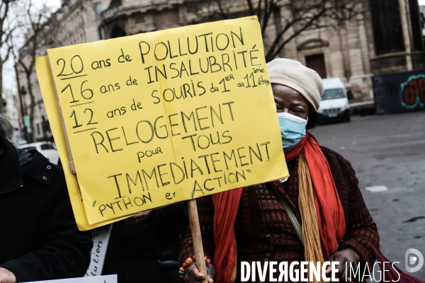 PYTHON DUVERNOIS - Manifestation de la mairie de Paris