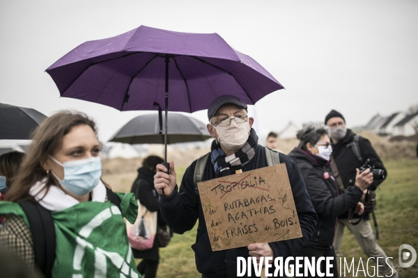 Manifestation Non à Tropicalia sur la cote d Opale