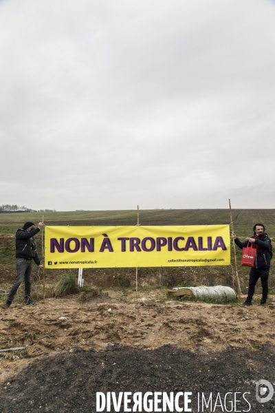 Manifestation Non à Tropicalia sur la cote d Opale