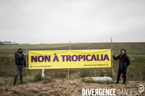 Manifestation Non à Tropicalia sur la cote d Opale