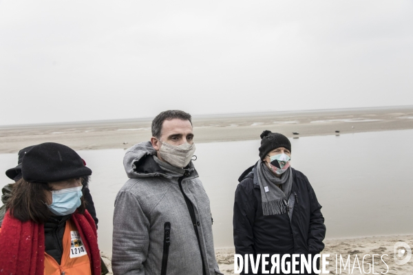 Eric Piolle et Julien Bayou à Berck