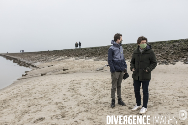 Eric Piolle et Julien Bayou à Berck