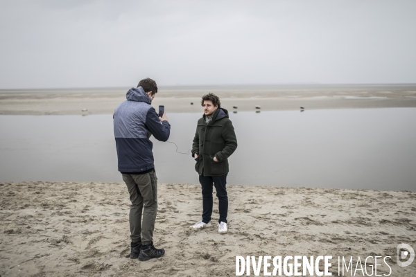 Eric Piolle et Julien Bayou à Berck