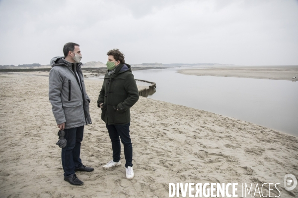 Eric Piolle et Julien Bayou à Berck