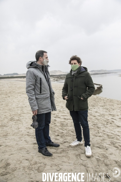 Eric Piolle et Julien Bayou à Berck