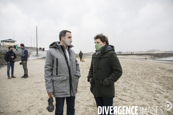 Eric Piolle et Julien Bayou à Berck