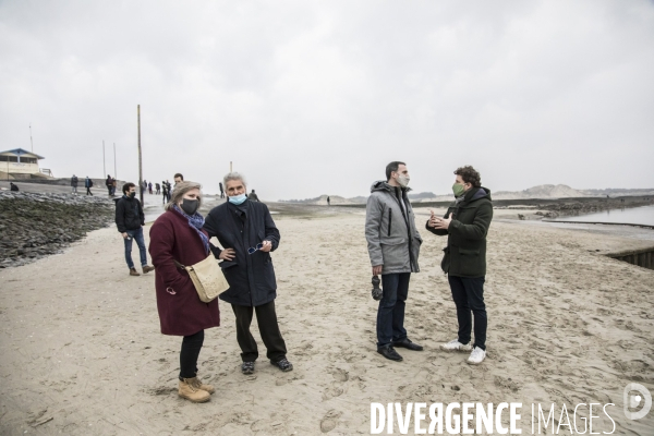 Eric Piolle et Julien Bayou à Berck