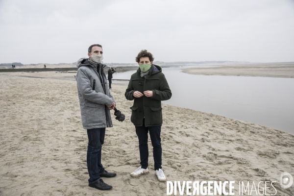 Eric Piolle et Julien Bayou à Berck