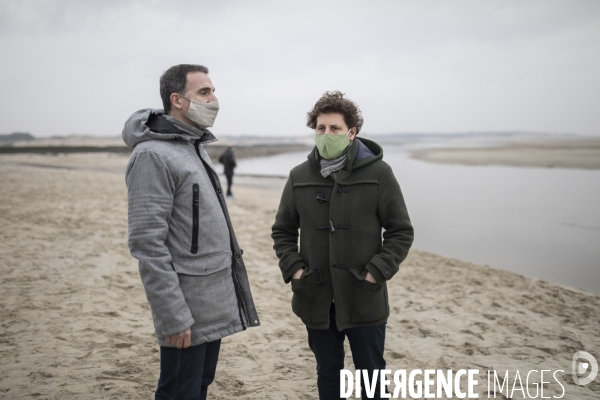 Eric Piolle et Julien Bayou à Berck