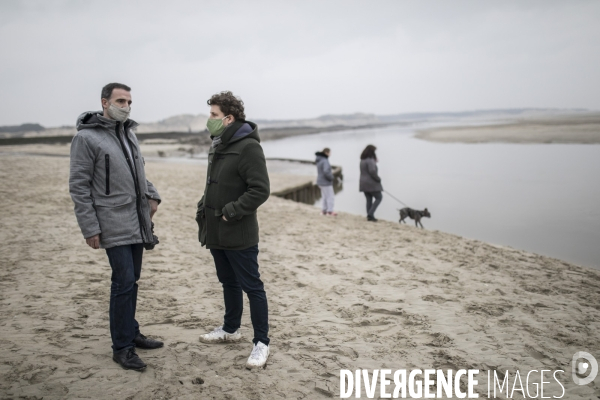 Eric Piolle et Julien Bayou à Berck