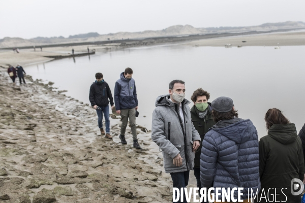 Eric Piolle et Julien Bayou à Berck