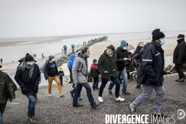 Eric Piolle et Julien Bayou à Berck