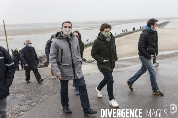 Eric Piolle et Julien Bayou à Berck