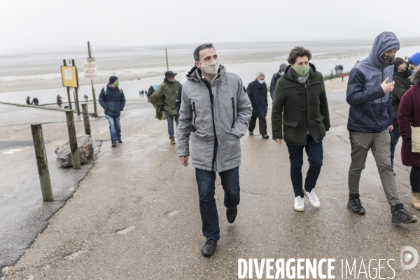 Eric Piolle et Julien Bayou à Berck