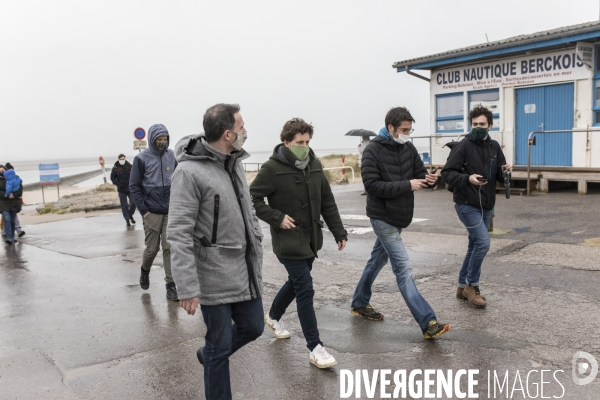 Eric Piolle et Julien Bayou à Berck