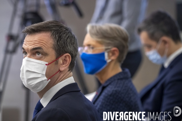 Castex, Véran, Darmanin et Borne : point presse sur le Covid-19