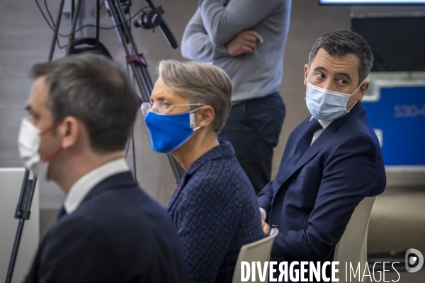 Castex, Véran, Darmanin et Borne : point presse sur le Covid-19