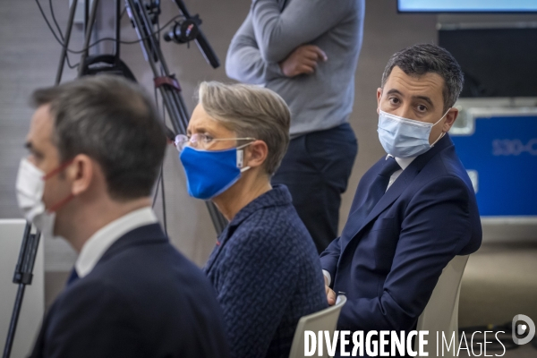 Castex, Véran, Darmanin et Borne : point presse sur le Covid-19