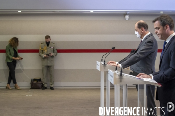 Castex, Véran, Darmanin et Borne : point presse sur le Covid-19