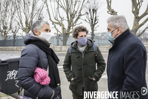 Visite de la vanne de Joinville par Julien Bayou sur la crue de la Seine