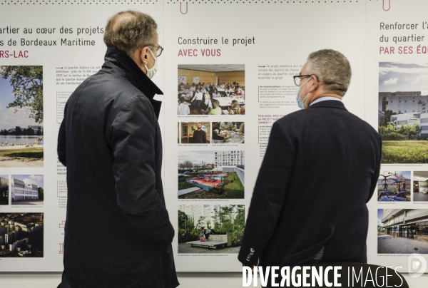 Inauguration d une permanence de la Mairie de Bordeaux par Pierre HURMIC dans le quartier des Aubiers