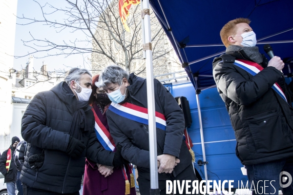 Manifestation des syndicats d EDF contre le projet Hercule