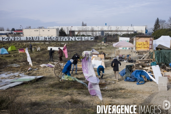 6eme jour d occupation de la zad du triangle de  gonesse