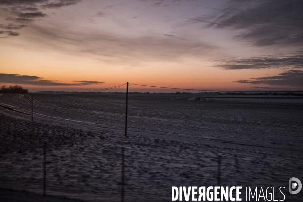 Paysage vu du train.