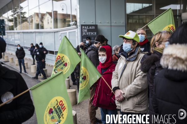 Convocation du president du cptg bernard loup, dans l occupation de la zad de gonesse.