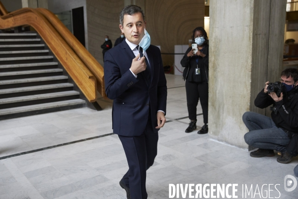 Le ministre de l Intérieur Gérald Darmanin à Bobigny