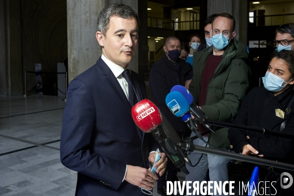 Le ministre de l Intérieur Gérald Darmanin à Bobigny